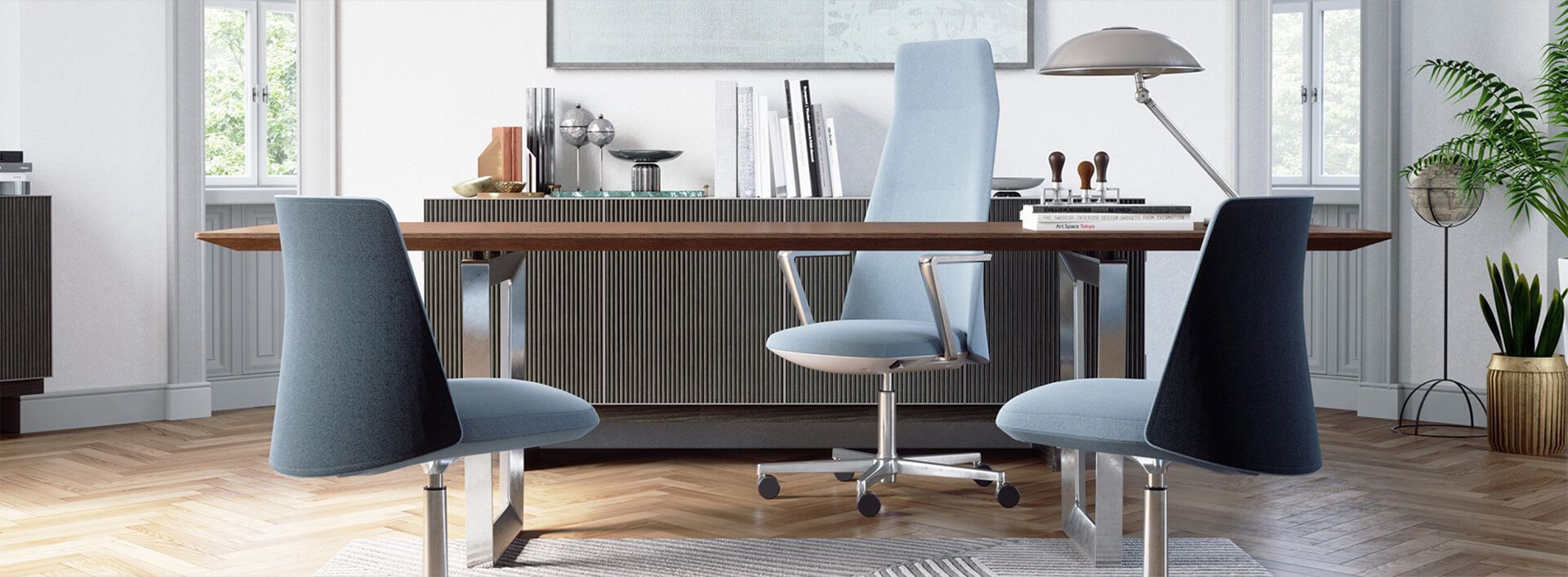 Office Concepts Schreibtisch mit Stühlen